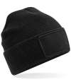 BB540 B540 Beechfield Removable Patch Thinsulate™ Beanie Black colour image